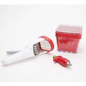 Chef'n Complete Strawberry StemGem, Slicer & Container Set New in open box